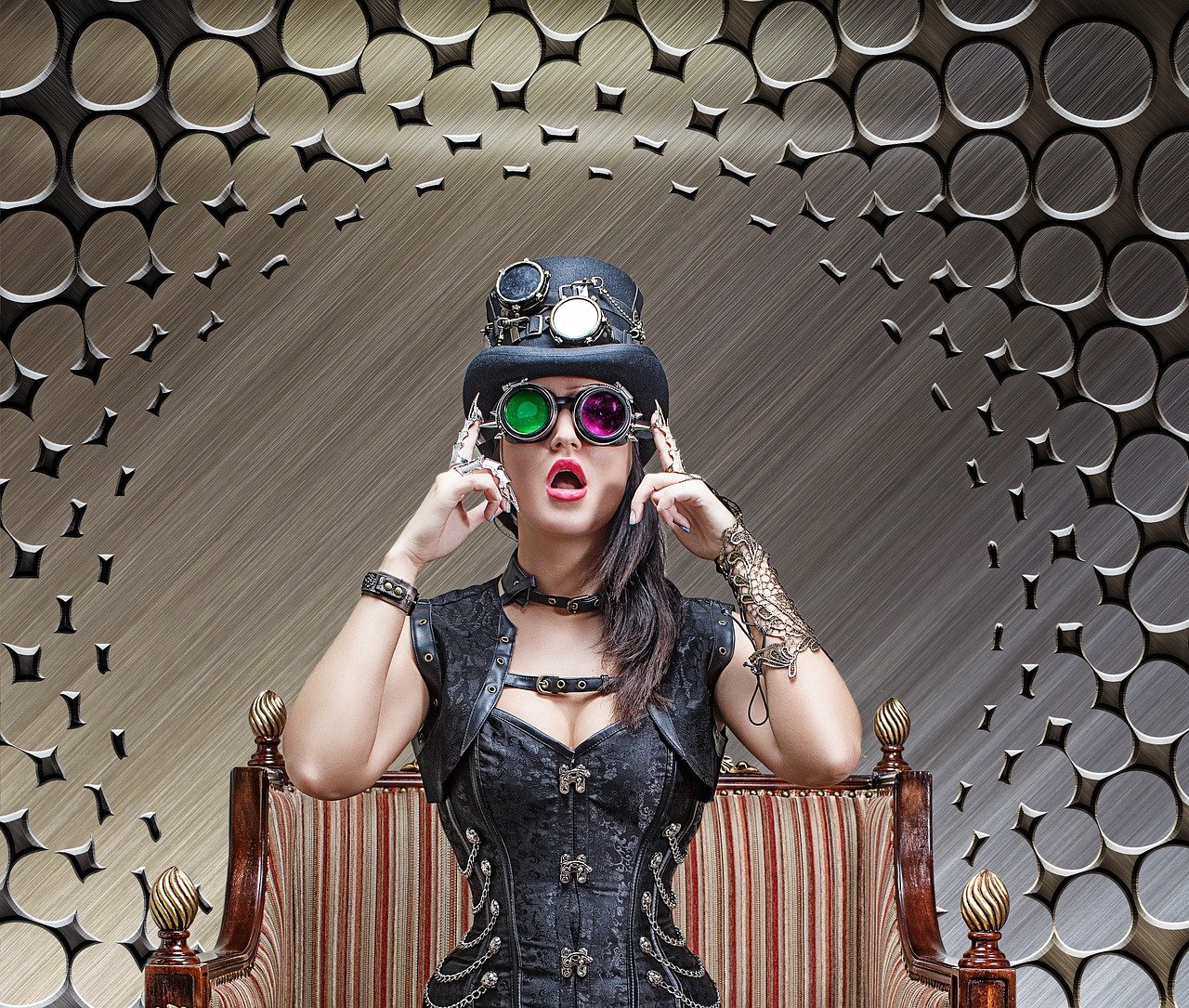 Gorset steampunkowy